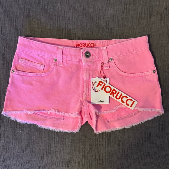 Fiorucci Pants - NWT Hot Pink denim Fiorucci shorts - size 25